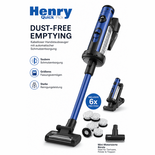 Henry Quick Pet HEN 100 Akku Staubsauger Numatic
