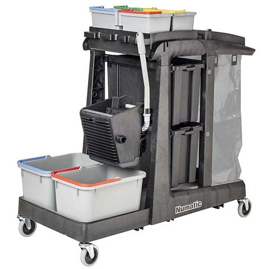 Numatic Reinigungswagen Eco Matic EM5 A inkl. Universalpressen-Set