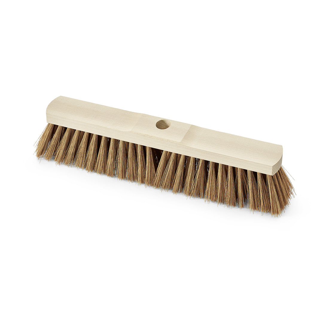 Saalbesen Poly-Kokos Sattelholz mit Stielloch 60 cm