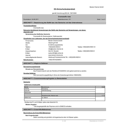 Proval Cremeseife Rosé 10L Seife