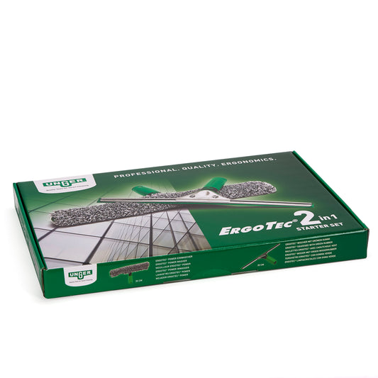 UNGER Ergo Tec Profi Glasreinigung Set 2in1 Starter Kit AK 011 A