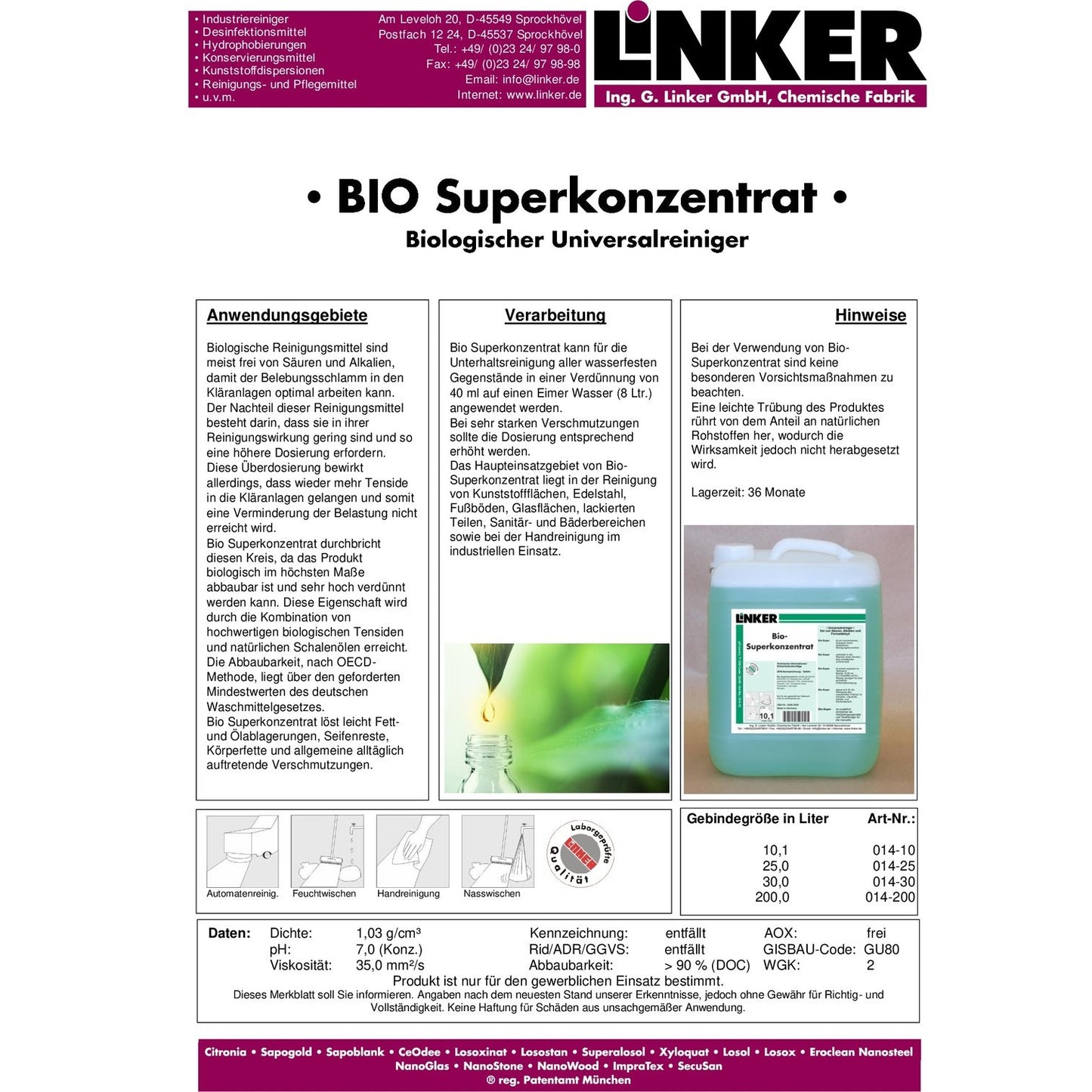 Linker Bio Superkonzentrat 10L