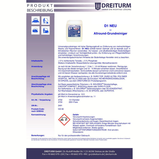 Dreiturm Grundreiniger 10L