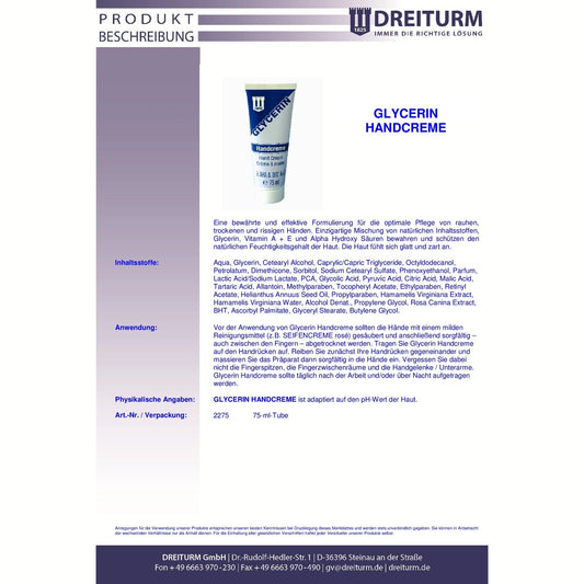 Dreiturm Glycerin Handcreme