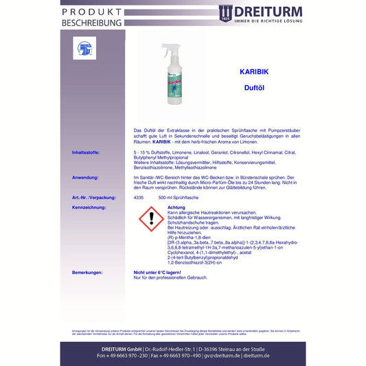 Dreiturm Karibik Duftöl