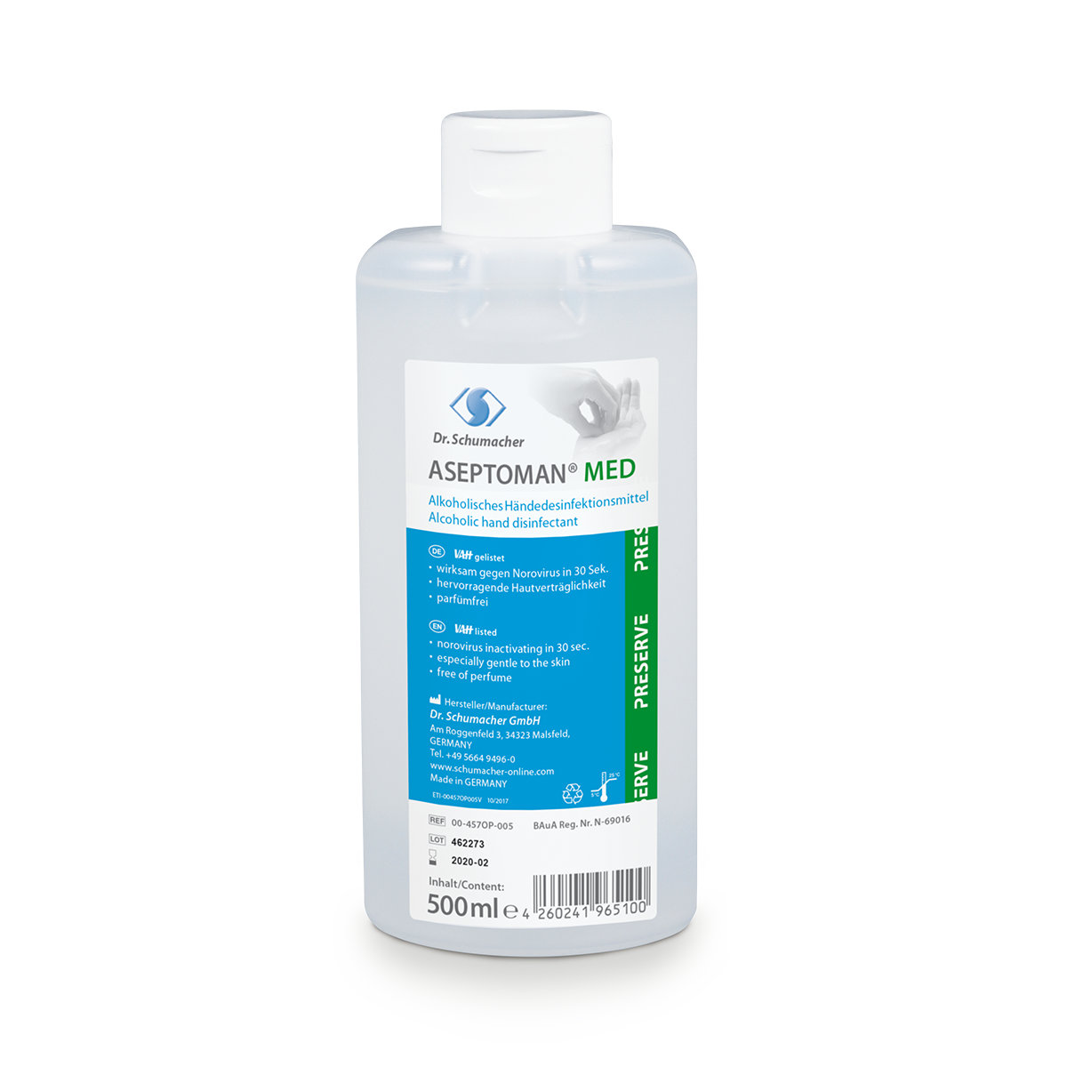 Dr. Schumacher Aseptoman® Med Alkoholisches Händedesinfektionsmittel