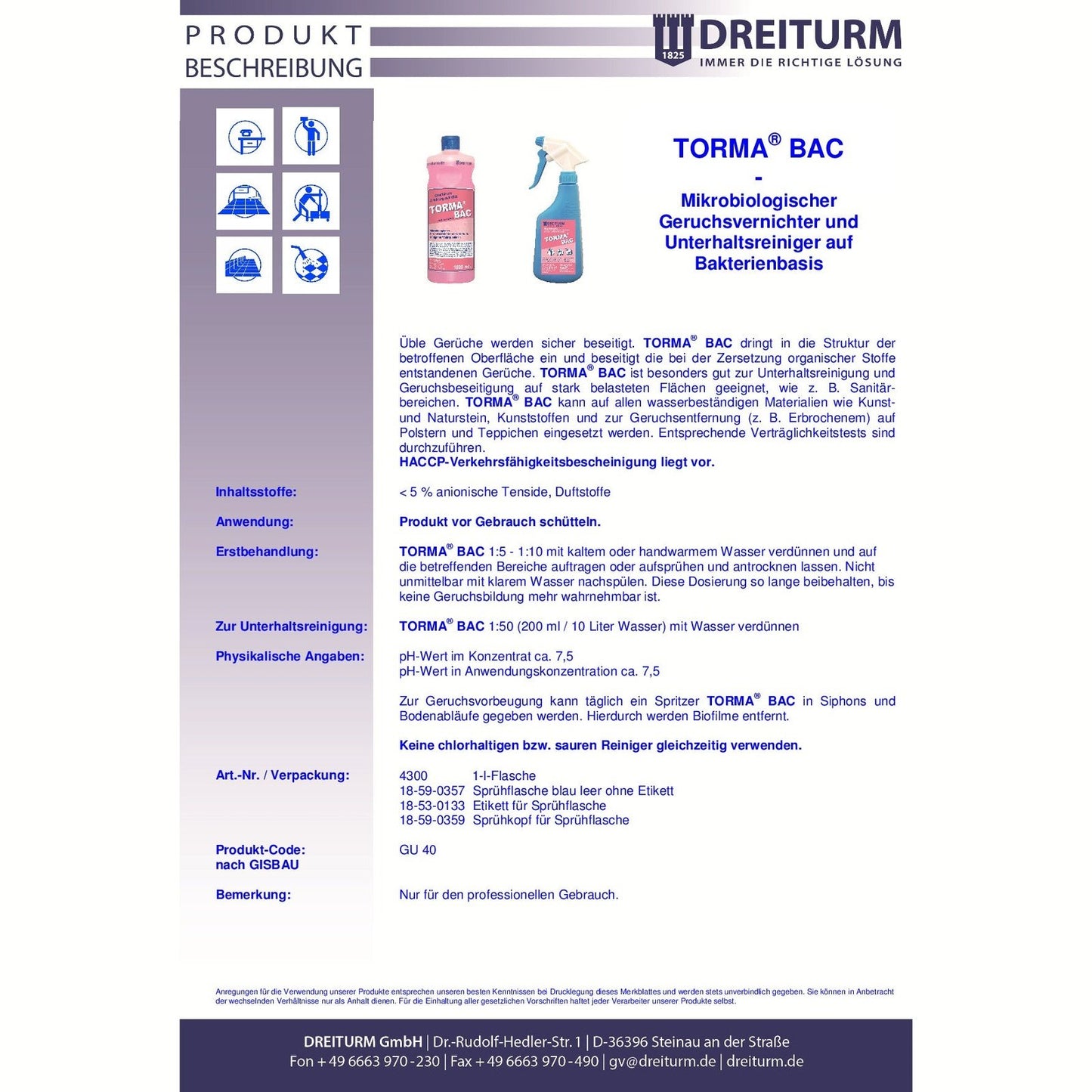 Torma® Bac 1L