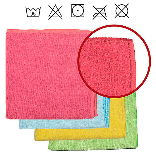 Microfasertücher Rainbow in 4 Farben Sprintus