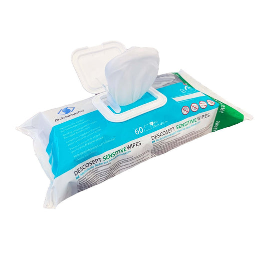 Dr. Schumacher Descosept Desinfektion Tücher Sensitive Wipes 60 Stk.