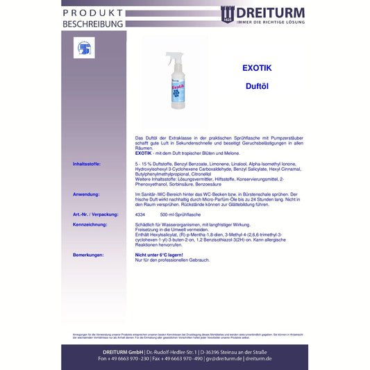 Dreiturm Exotik Duftöl Raumduft