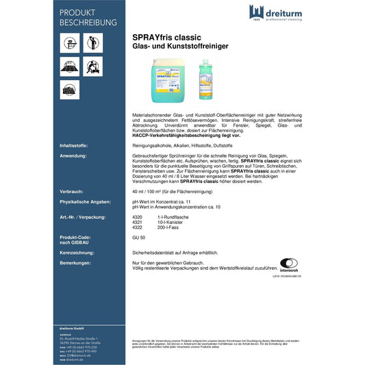 Sprayfris classic 1L / 10L