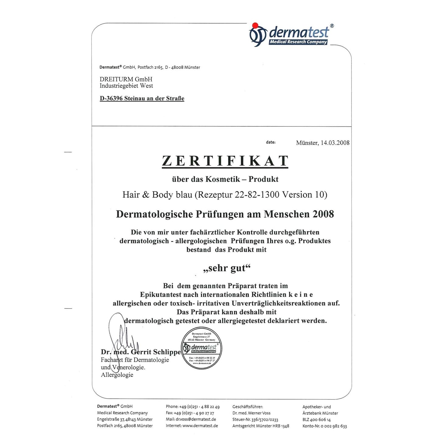 Dreiturm Hair & Body Shampoo Duschgel