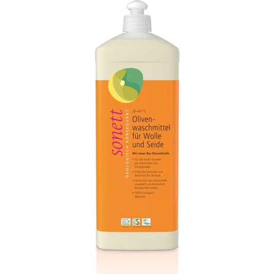 Olivenwaschmittel für Wolle und Seide 1L