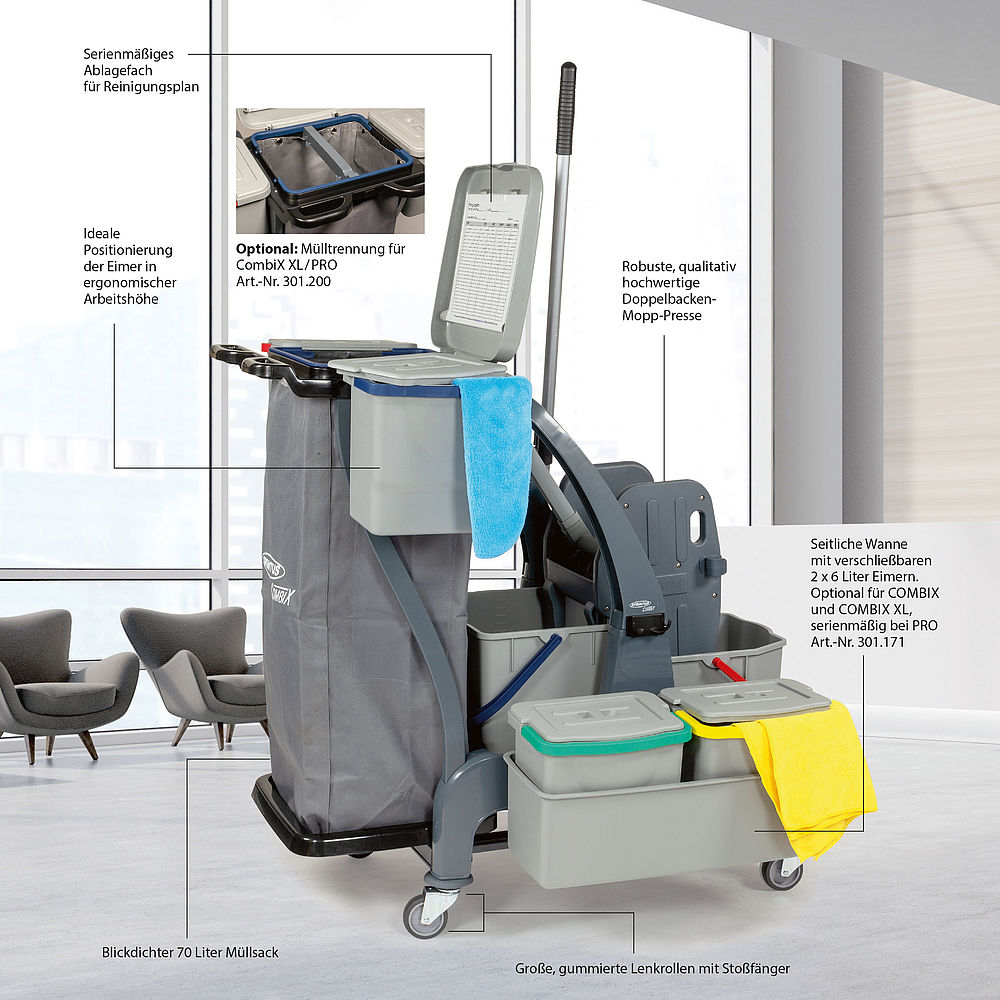 Sprintus Systemwagen CombiX Pro Reinigungswagen