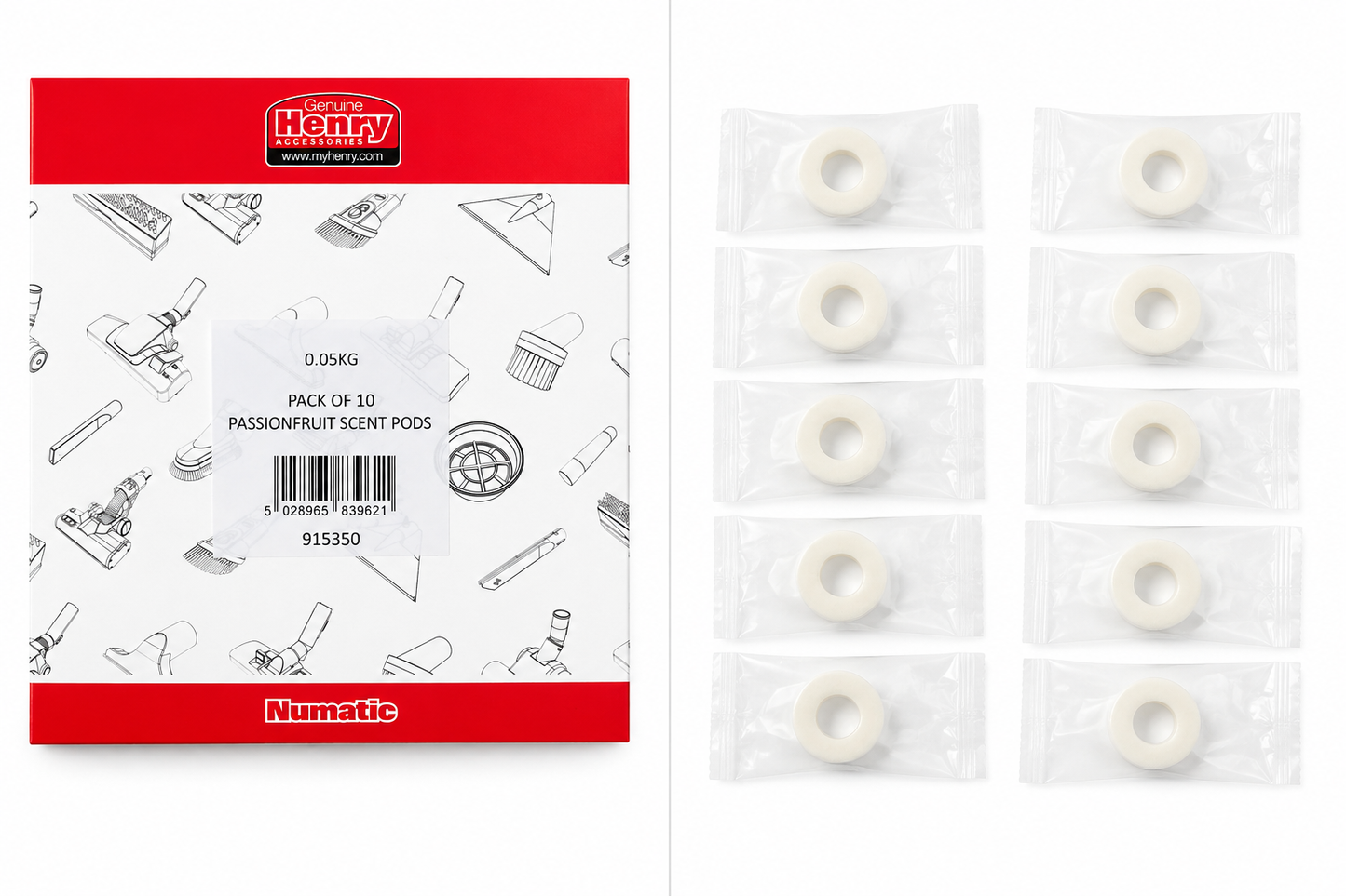Numatic Henry Passionfruit Scent Pods 10 Stück | Duftkapseln