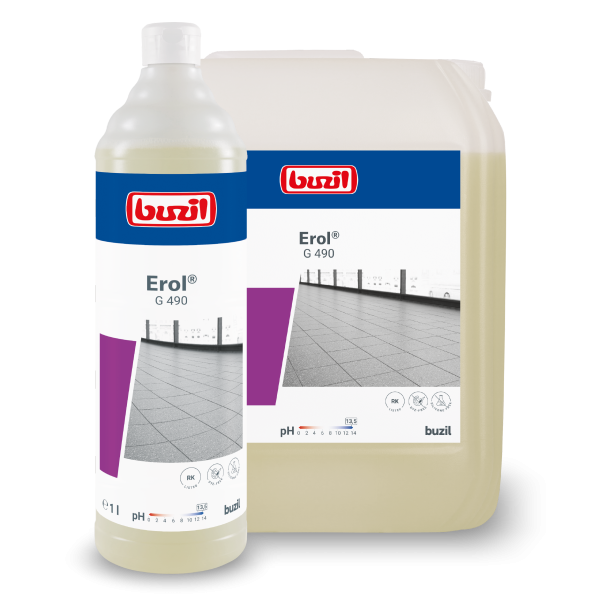 Buzil Erol® G 490 Alkalischer Intensivreiniger für Feinsteinzeugfliesen