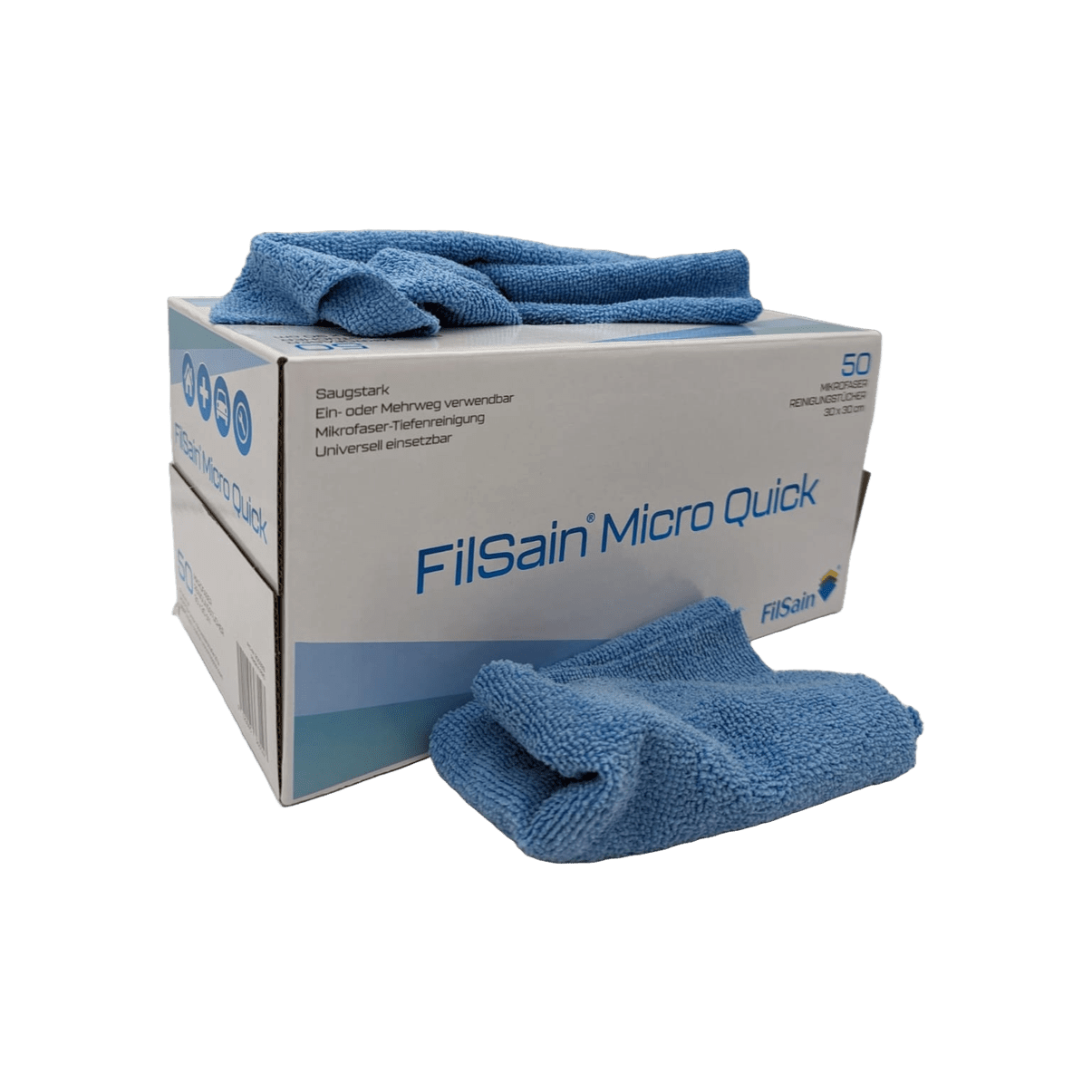 Filsain Micro Quicktuch 30x30cm Mikrofasertücher Ein- oder Mehrweg