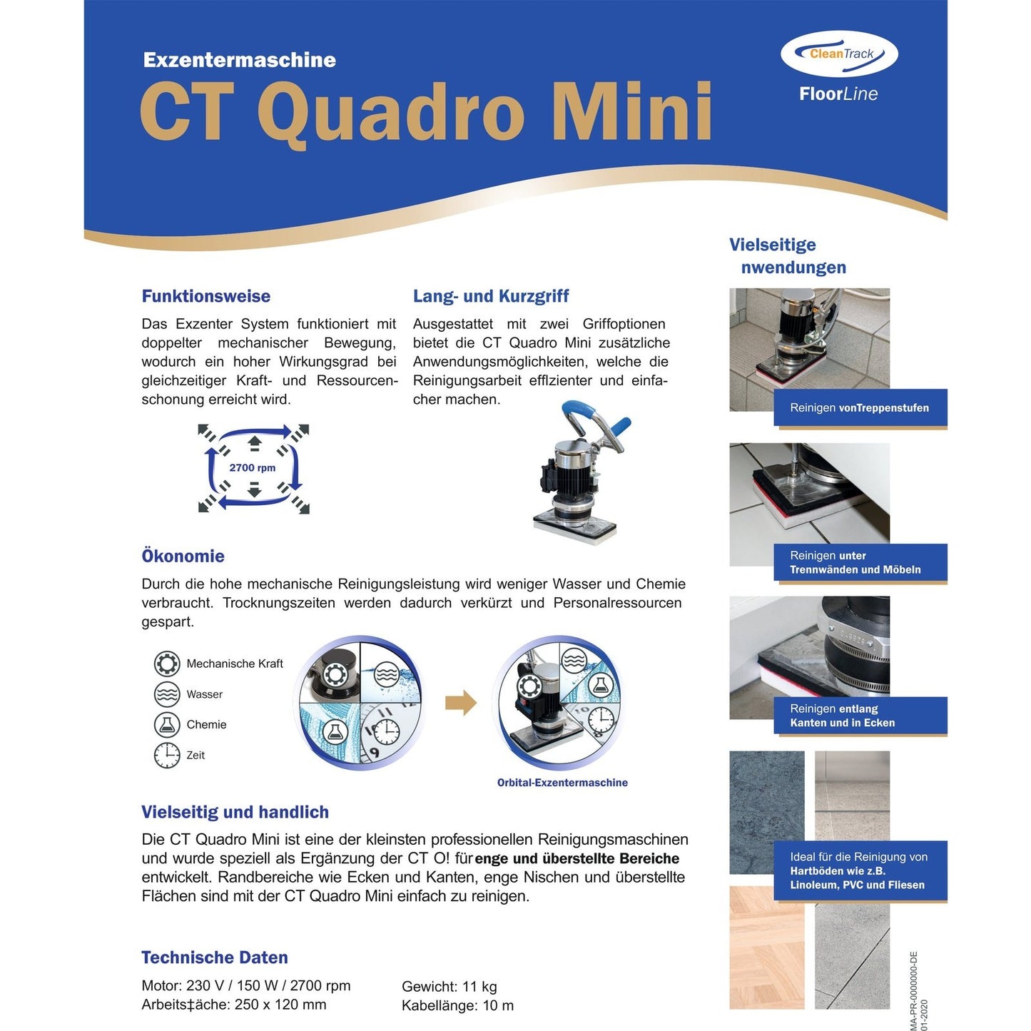 FloorLine CT Quadro Mini Exzentermaschine