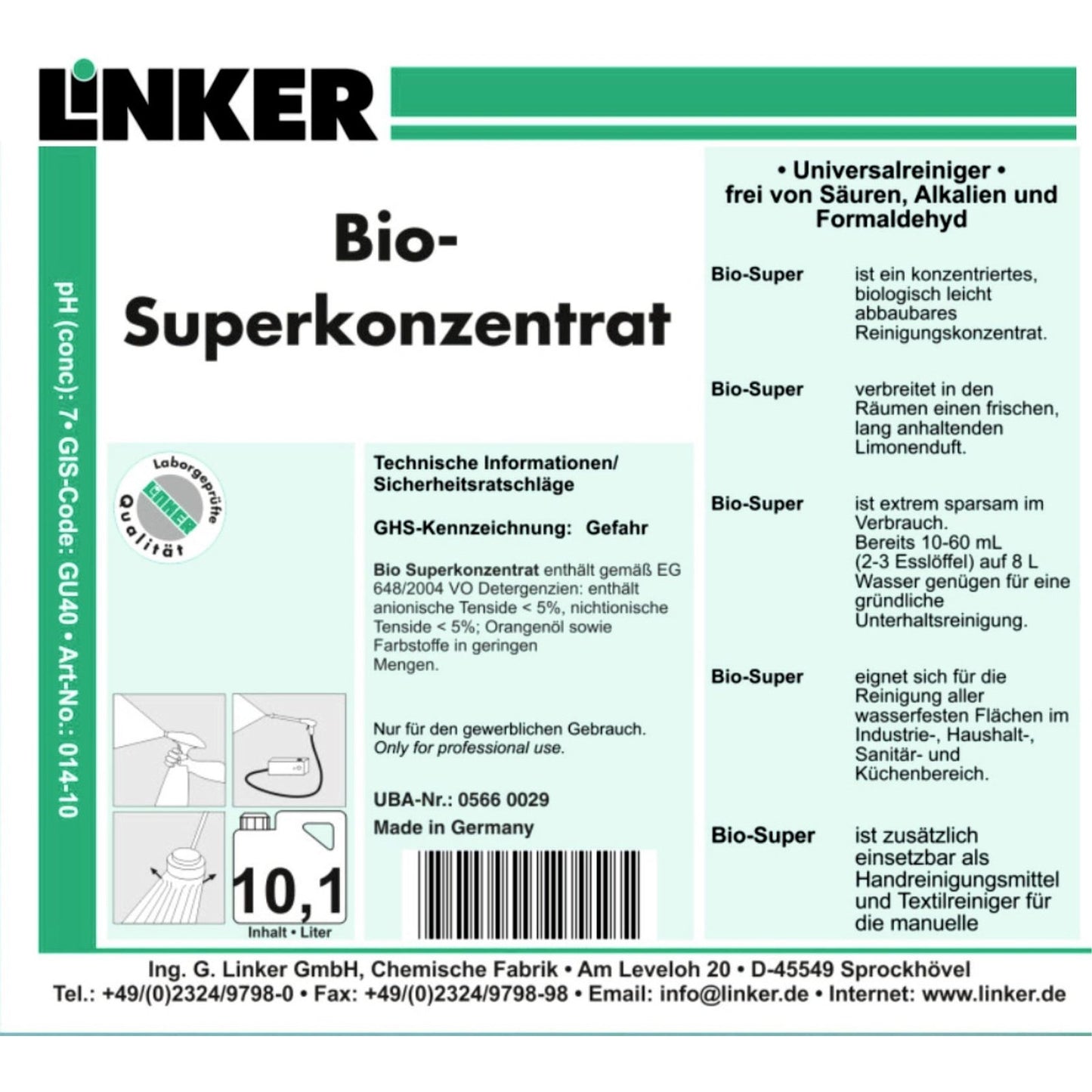 Linker Bio Superkonzentrat 10L