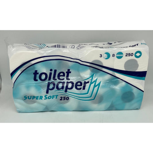 Wepa Toilettenpapier 3 lagig 8x250Blatt Jumbopackung 72Rollen