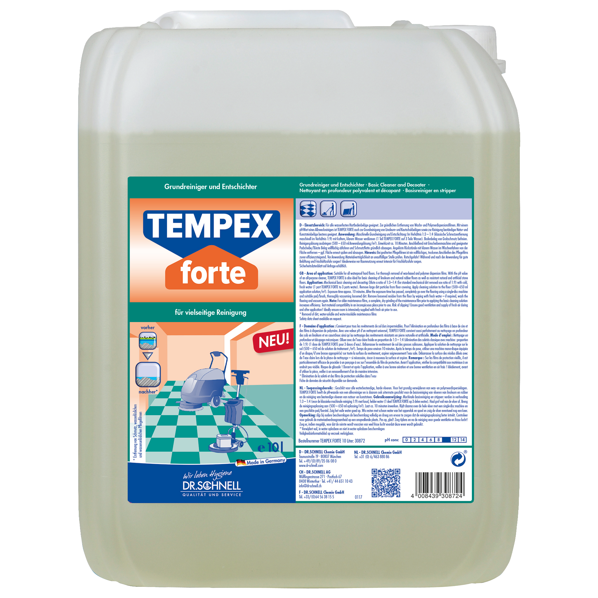 Grundreiniger Tempex Forte 10L Dr. Schnell Entschichter